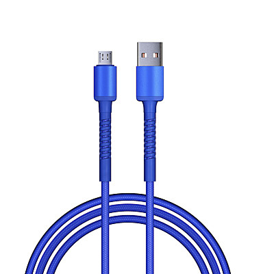 Кабель для зарядки BY XXL Micro USB, 2 м, Быстрая зарядка QC3.0, синий 931-145