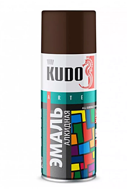 Краска-аэрозоль KUDO  KU-1012.1 КОРИЧНЕВЫЙ 210мл
