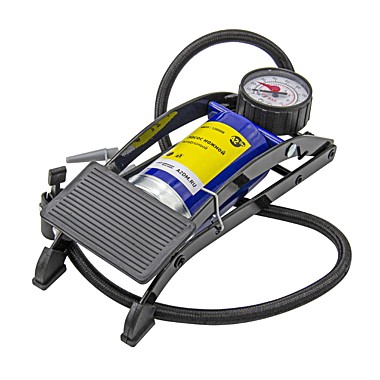Насос ножной с манометром, армированный шланг 60см 62-4-410