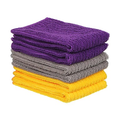 Набор салфеток VETTA из микрофибры 6 шт, 30х35см, 24г, 3 цвета