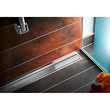 Трап-лоток 600х70см с двухсторонней решеткой, горизонтальный сток Evolux Plus 