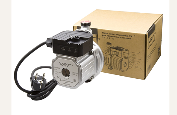 Насос для повышения давления VRT VR.12-9.160, 105Вт с гайками 552665