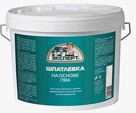 Шпатлевка на ПВА 5кг ЭКСПЕРТ