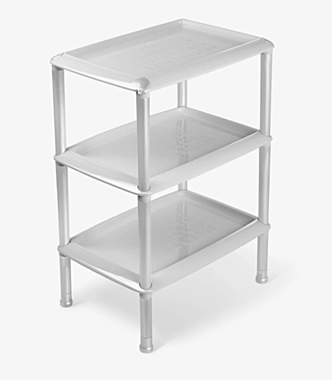 Этажерка пластик 3 секции ДЖЕТА универсальная С741