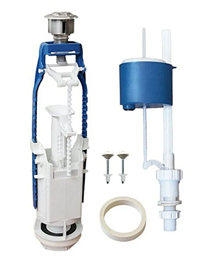 Арматура для бачка АБ 77.57.14.3 2-х режим кнопка нижняя подача 97437