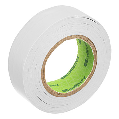 Изолента ПВХ СИБРТЕХ 19мм х 20м белая 88798