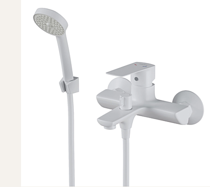 Смеситель для ванны MIXLINE ML15-01W БЕЛЫЙ 35к 556667