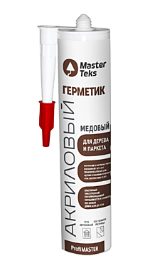 Герметик акриловый MasterTeks Profimaster для дерева и паркета 290мл МЕДОВЫЙ
