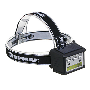 ЕРМАК Фонарь налобный LED COB 5 реж 800мАч Type-C солн.батарея, красный свет, 78х55х56мм 221-093