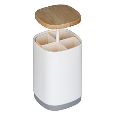 VETTA Подставка для зубочисток 7,5х7,5х11см бамбук, полипропилен 437-003